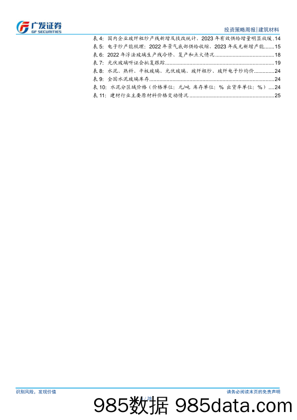 建筑材料行业投资策略周报：熟料和玻璃涨价，关注元宵节后需求启动速度-20230205-广发证券插图4