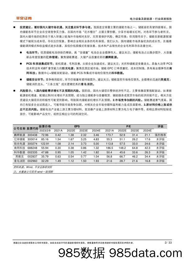 电力设备及新能源行业深度报告：国内大储市场，因地制宜，蓬勃向上-20230210-平安证券插图1