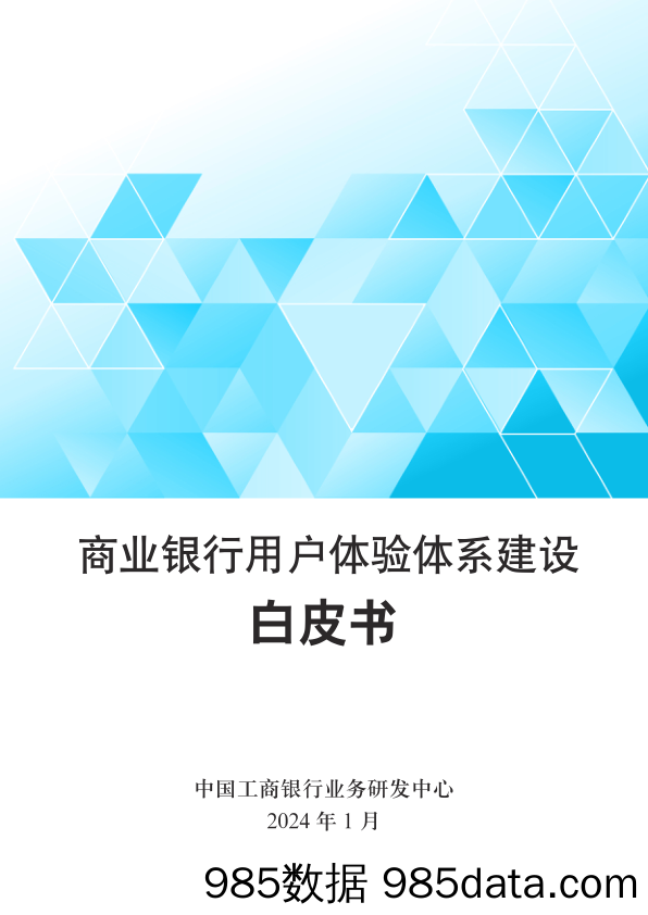 中国工商银行业务研发中心：2024商业银行用户体验体系建设白皮书(3)