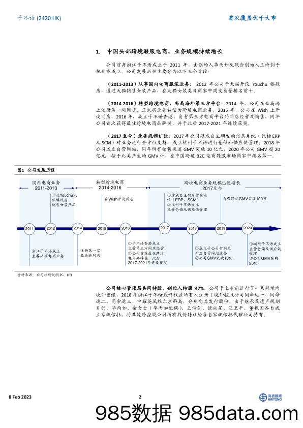 首次覆盖：头部跨境鞋服电商引领快时尚，业务规模持续增长-20230207-海通国际插图1