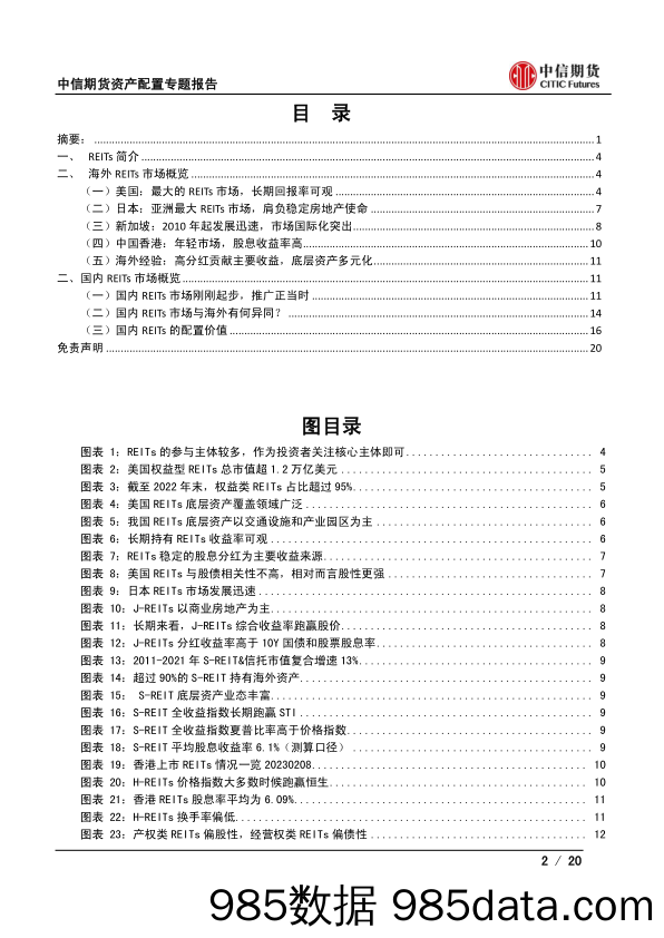 REITs系列一：市场概览及其配置价值-20230213-中信期货插图1