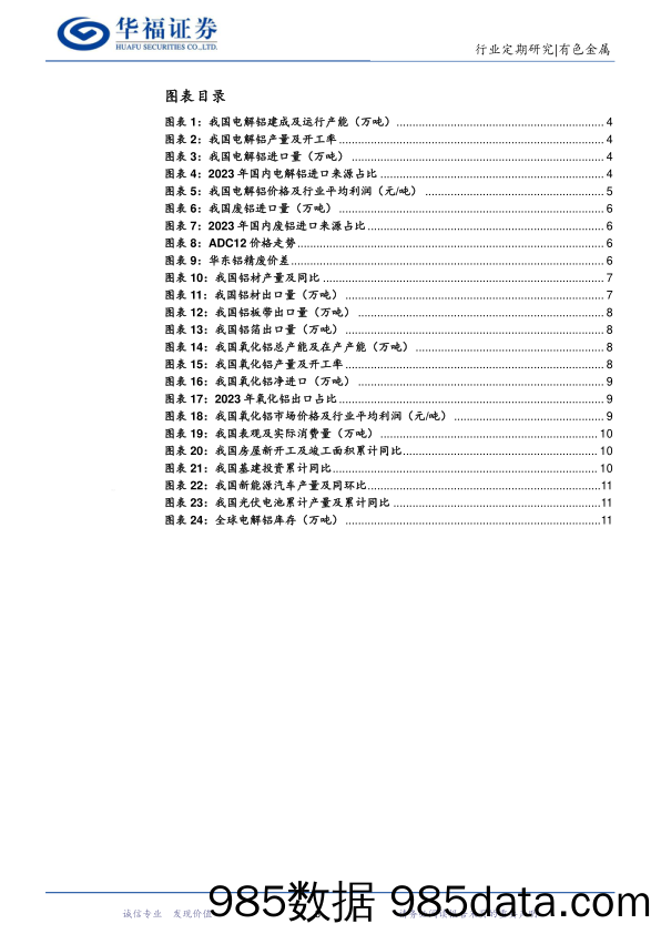 有色金属行业铝月度数据跟踪：库存拐点已至，季节性旺季或将带动铝价继续反弹-240322-华福证券插图2