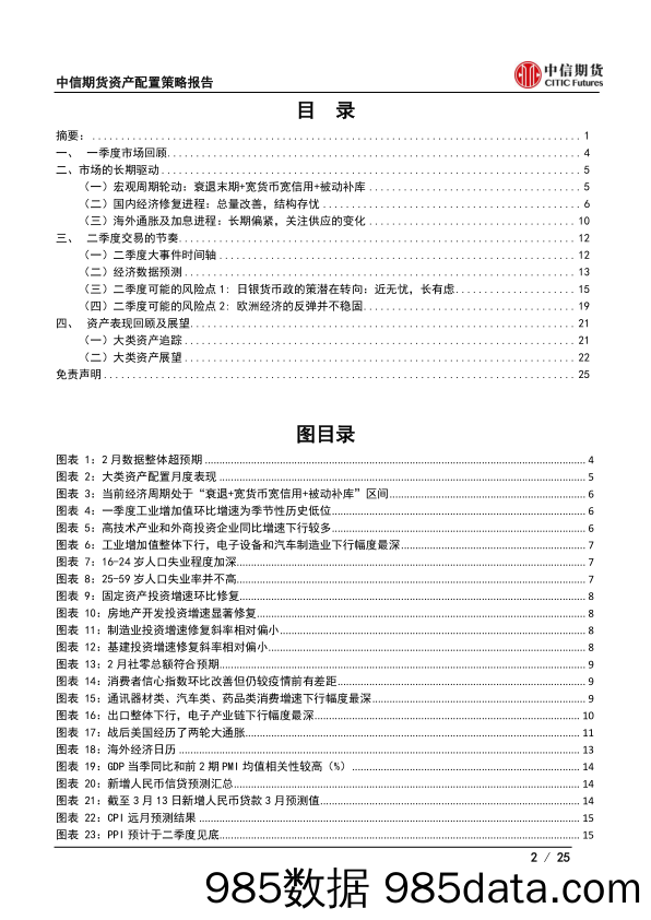 资产配置策略报告：风险释放尚不充分，结构重于趋势-20230323-中信期货插图1