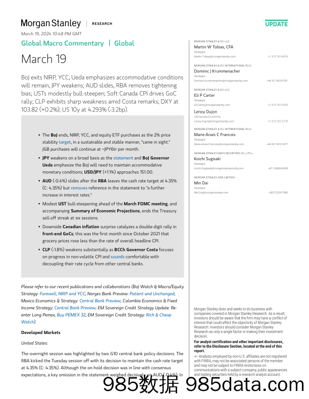 Morgan Stanley Fixed-Global Macro Commentary March 19-107126840