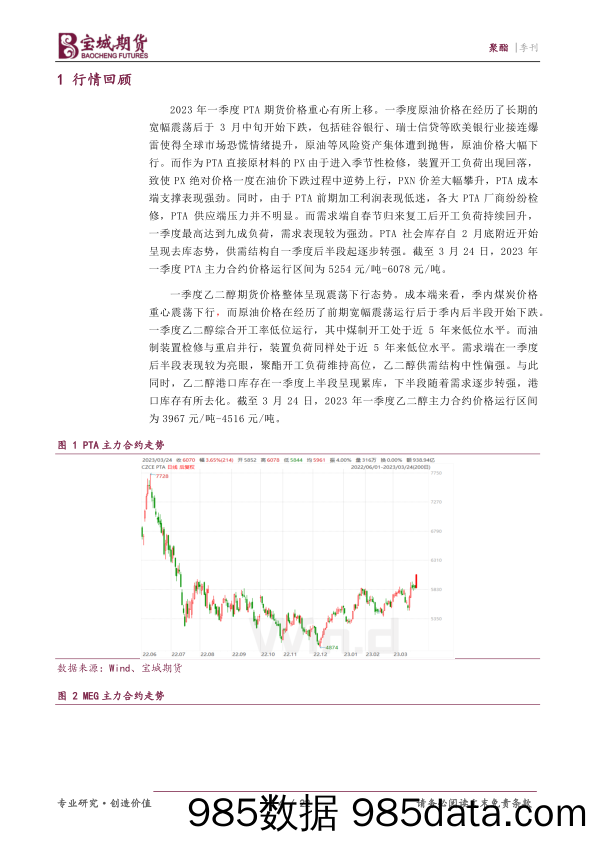 聚酯季刊：聚酯原料短期偏强，未来关注下游负反馈-20230331-宝城期货插图3