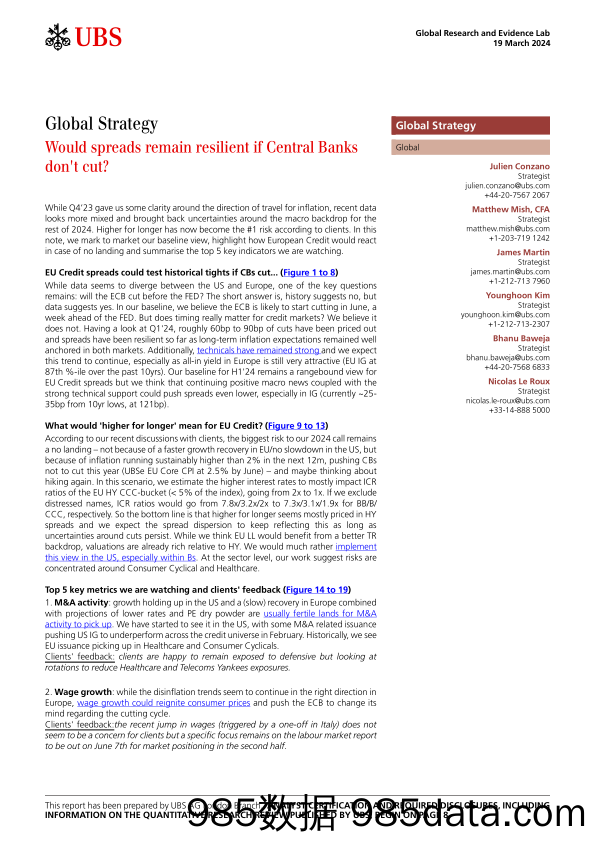 UBS Equities-Global Strategy _Would spreads remain resilient if Central B...-107111048