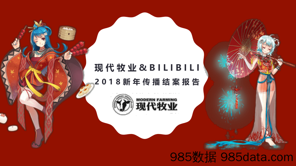 【元旦新年策划】2018现代牧业-bilibili-2018新年传播结案报告