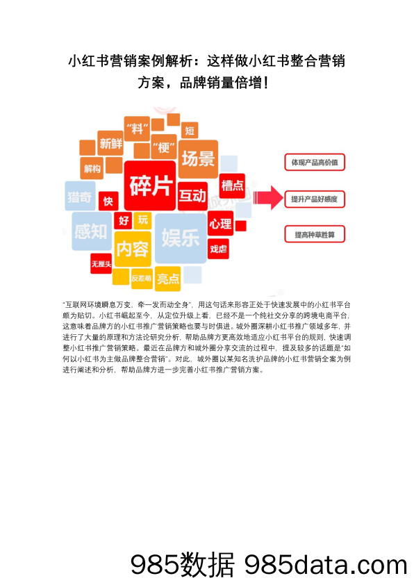 【小红书品牌运营】小红书营销案例解析：这样做小红书整合营销方案，品牌销量倍增！