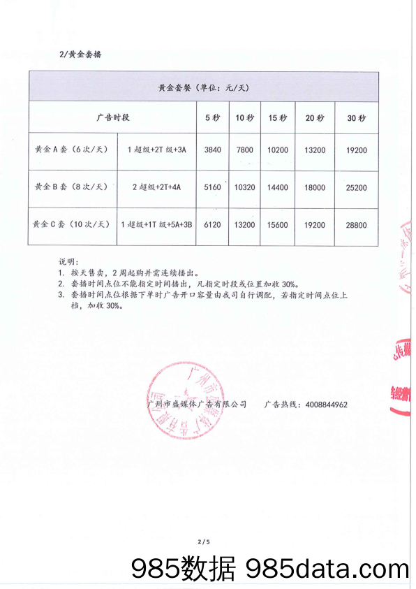 2019年广州新闻FM96.2汽车行业刊例价插图1